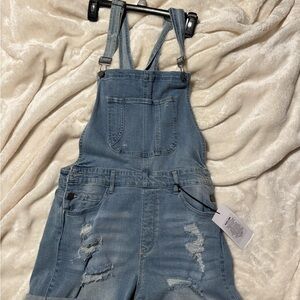 Black Label Denim Blue Women's Overalls